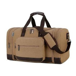 New Canvas Travel Bag, Duffel Bag Khaki